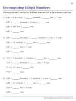 Decomposing 4-Digit Numbers in Multiple ways