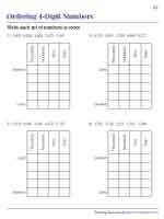 Ordering 4-Digit Numbers in a Place Value Box