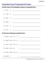 Standard and Expanded Form of 4-Digit Numbers