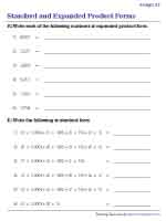 Standard and Expanded Form of 4-Digit Numbers | Product Form