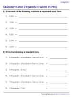 Standard and Expanded Form of 4-Digit Numbers | Word Form