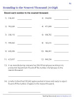 Rounding to the Nearest Thousand | 6-Digit Numbers