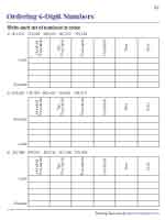 Ordering 6-Digit Numbers in a Place Value Box