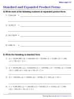 Standard and Expanded Product Form of Multi-Digit Numbers