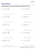 Identifying Proportions - Pair of Ratios