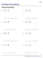 Solving Proportions - Level 2