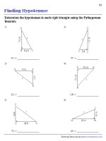 Finding the Hypotenuse - Customary