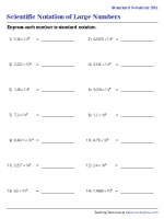 Convert Scientific Notation of Large Numbers into Standard Notation