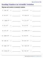 Reading Numbers in Scientific Notation