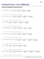 Product Form to Standard Form - Up to Millionths